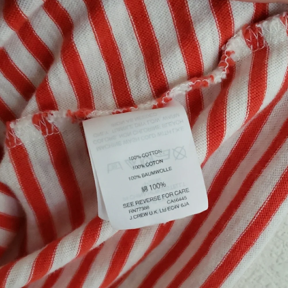 Red and White Striped Sleeveless Dress - Picture 3 of 3